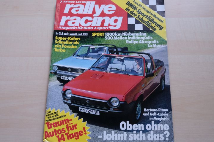 Deckblatt Rallye Racing (07/1982)
